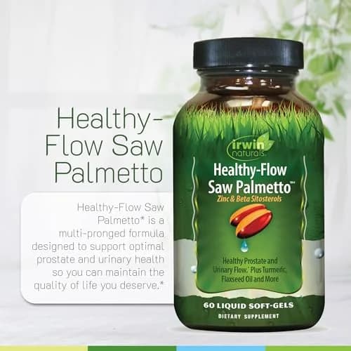 Irwin Naturals Healthy-Flow Saw Palmetto Prostate Support 60 Count (Pack of 2) | Supports Urinary & Prostate Wellness thumbnail 5