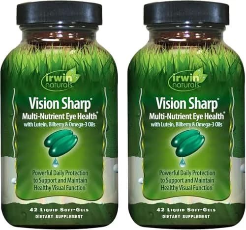 Irwin Naturals Vision Sharp Eye Health & Vision Support Formula (2 Pack) | Supports Visual Wellness & Macular Nutrition thumbnail 1
