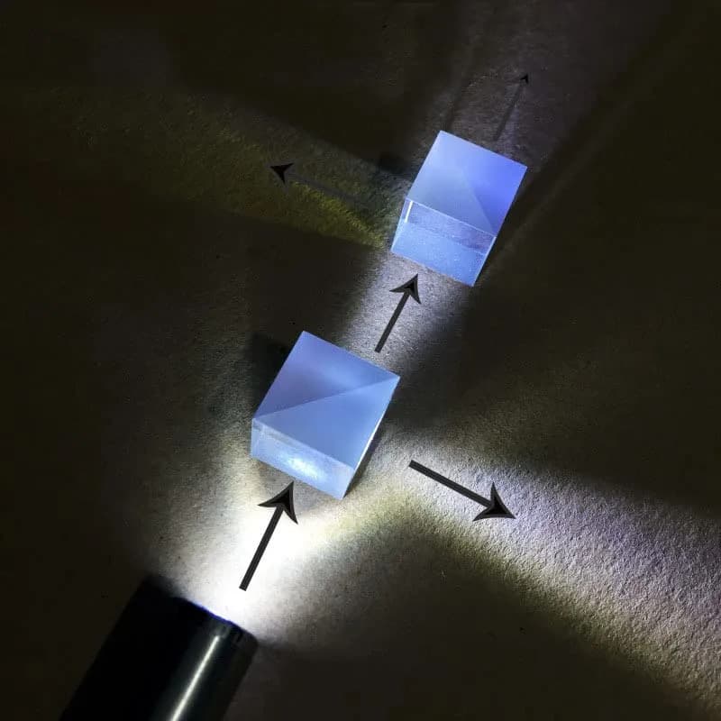NYJLGD Beam Splitter Cube 40mm | Optical Glass Dichroic Prism 50:50 Ratio thumbnail 7