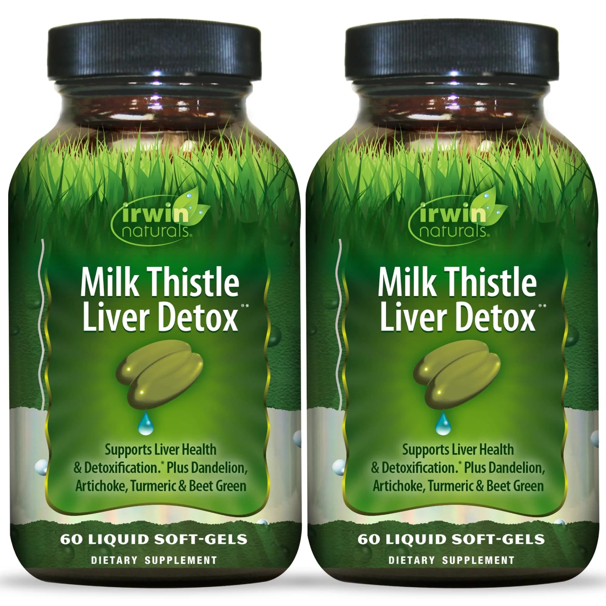 Irwin Naturals Milk Thistle Liver Detox Supplement 60 Softgels | Supports Liver Function & Detox