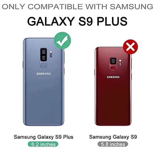 Dexnor Samsung Galaxy S9+ Plus Case | Built-in Screen Protector & Kickstand, Navy Blue thumbnail 2