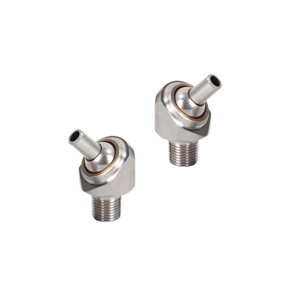 PGFUN 2 Pcs 1/4" PT x 10mm Coolant Nozzle | Heavy Duty Stainless Steel, Adjustable, High-Pressure (10mm)