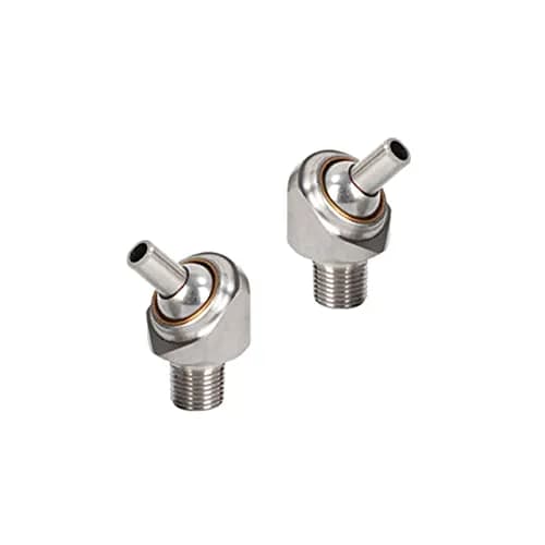 PGFUN 2 Pcs 1/4" PT x 10mm Coolant Nozzle | Heavy Duty Stainless Steel, Adjustable, High-Pressure (10mm) thumbnail 1