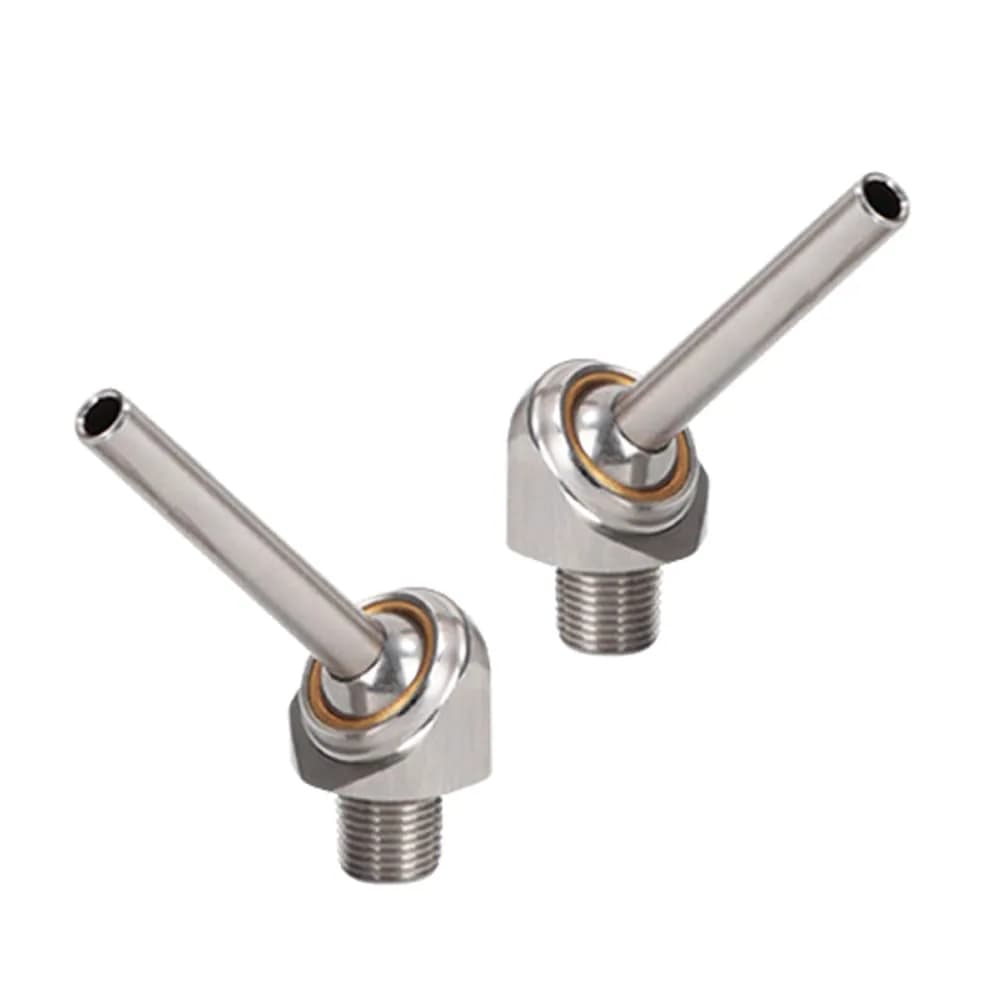 PGFUN Coolant Nozzle 50mm | Heavy Duty Stainless Steel, 360° Adjustable, High-Pressure Water & Oil Cooling — 50 mm