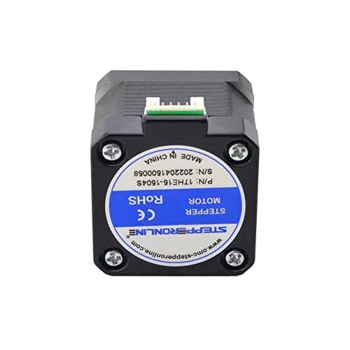 STEPPERONLINE Nema 17 Stepper Motor Bipolar 1.5A 42Ncm 42x42x38mm 1.8deg 4 Wires with 1m Cable and Connector (5 Pack) thumbnail 4