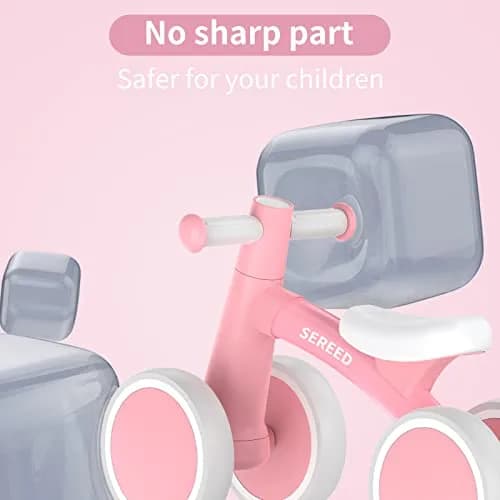 SEREED Baby Balance Bike for 1 Year Old Boy Girl, First Birthday Gift Toy | Aluminum Alloy Frame, 10-inch EVA Wheels thumbnail 6