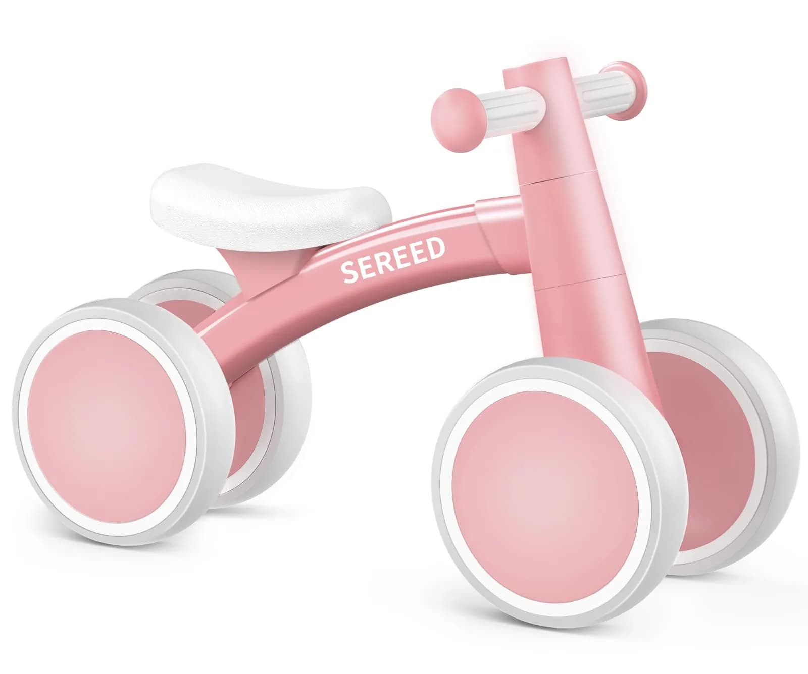 SEREED Baby Balance Bike Green 1.6kg (3.6 lb) | ASTM-Tested for Toddlers 12-24 Months — Pink New