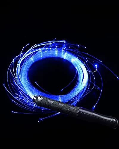 SZYICONG 6ft LED Fiber Optic Whip Dance | USB Rechargeable, Rainbow Bright Lights Effect thumbnail 1