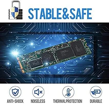 THREE COLOUR DOGFISH M.2 SSD 64GB (5-Pack) | SATA III 6 Gb/s Internal Solid State Drive for Desktop PC Laptop - view 3