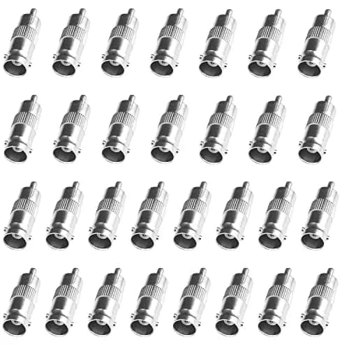 Fanbalunke BNC Female to RCA Male Plug Adapter 66 Pcs | Connect CCTV Cameras to TVs thumbnail 3