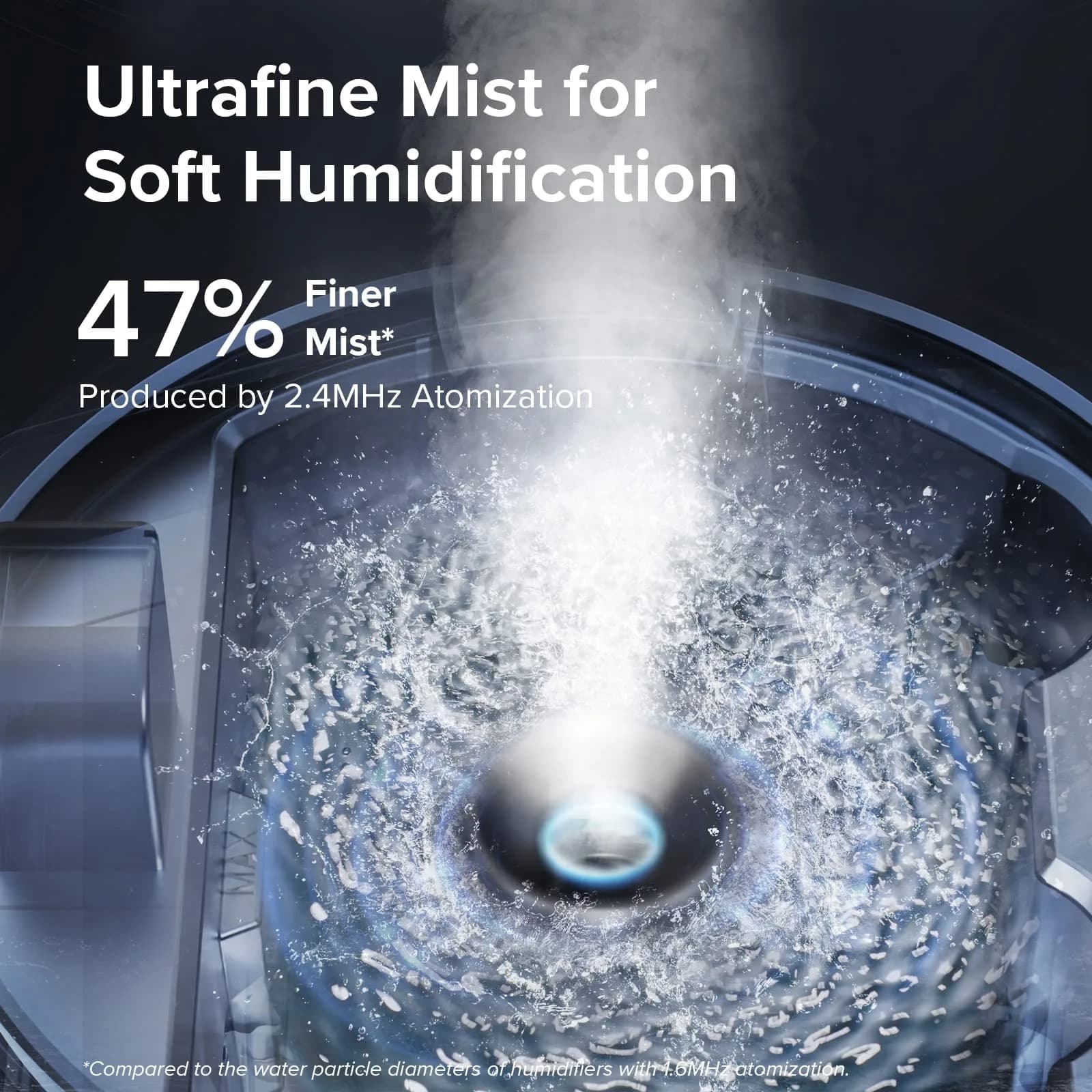 Levoit Dual 150 Ultrasonic Cool Mist Humidifier 3L (101.4 Fl Oz) | ETL Certified for Large Rooms up to 290 sq ft - view 3