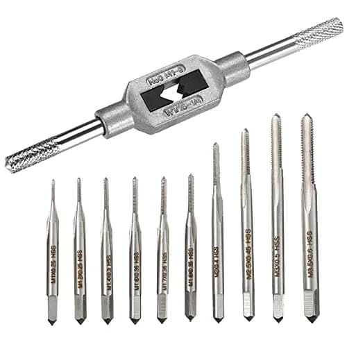 Saipe Micro Taps Set M1-M3.5 with Tap Wrench | HSS Threading Tools for Small Crafts thumbnail 1