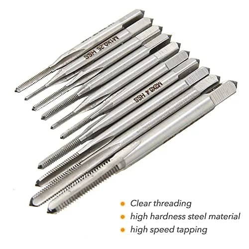 Saipe Micro Taps Set M1-M3.5 with Tap Wrench | HSS Threading Tools for Small Crafts thumbnail 7