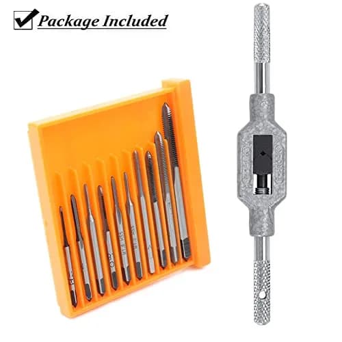 Saipe Micro Taps Set M1-M3.5 with Tap Wrench | HSS Threading Tools for Small Crafts thumbnail 8