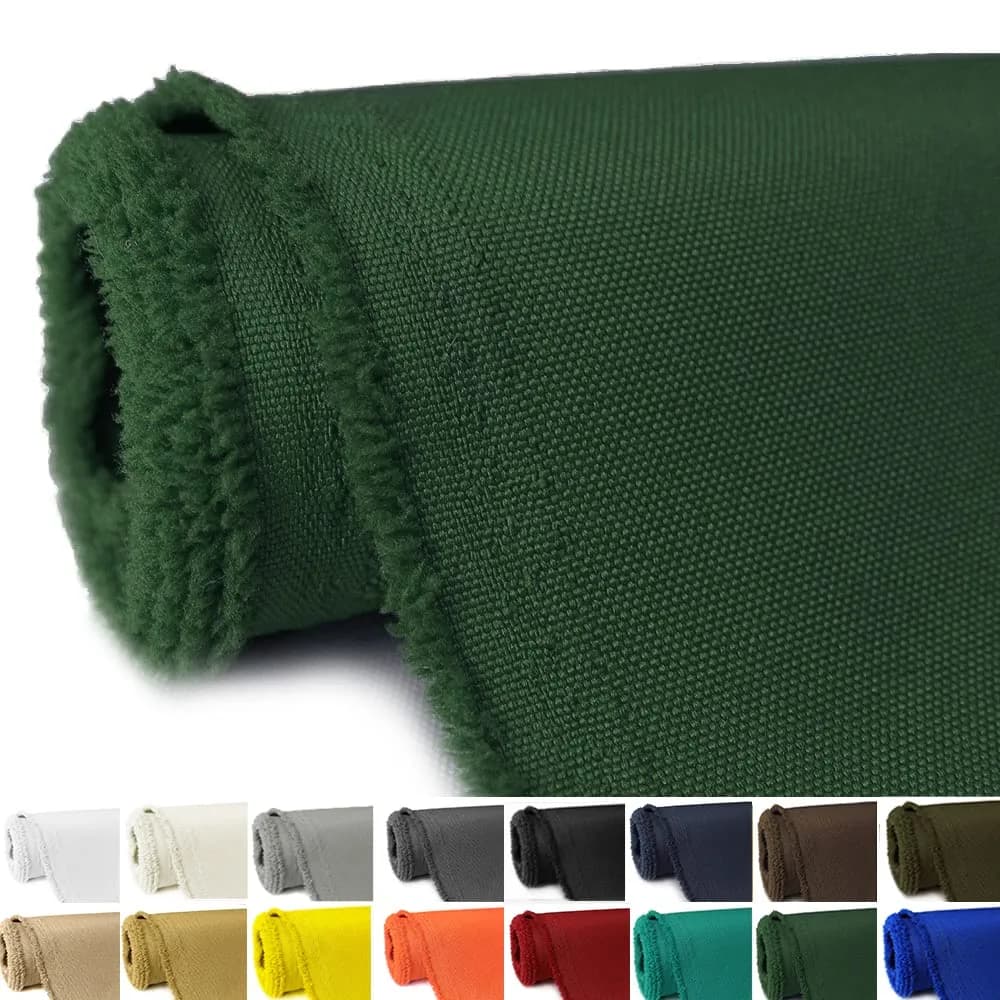 GeeComfy 600D Oxford Waterproof Upholstery Fabric by the Yard, Green 112 cm (44" Width) | UV-Resistant & Water-Repellent — Green