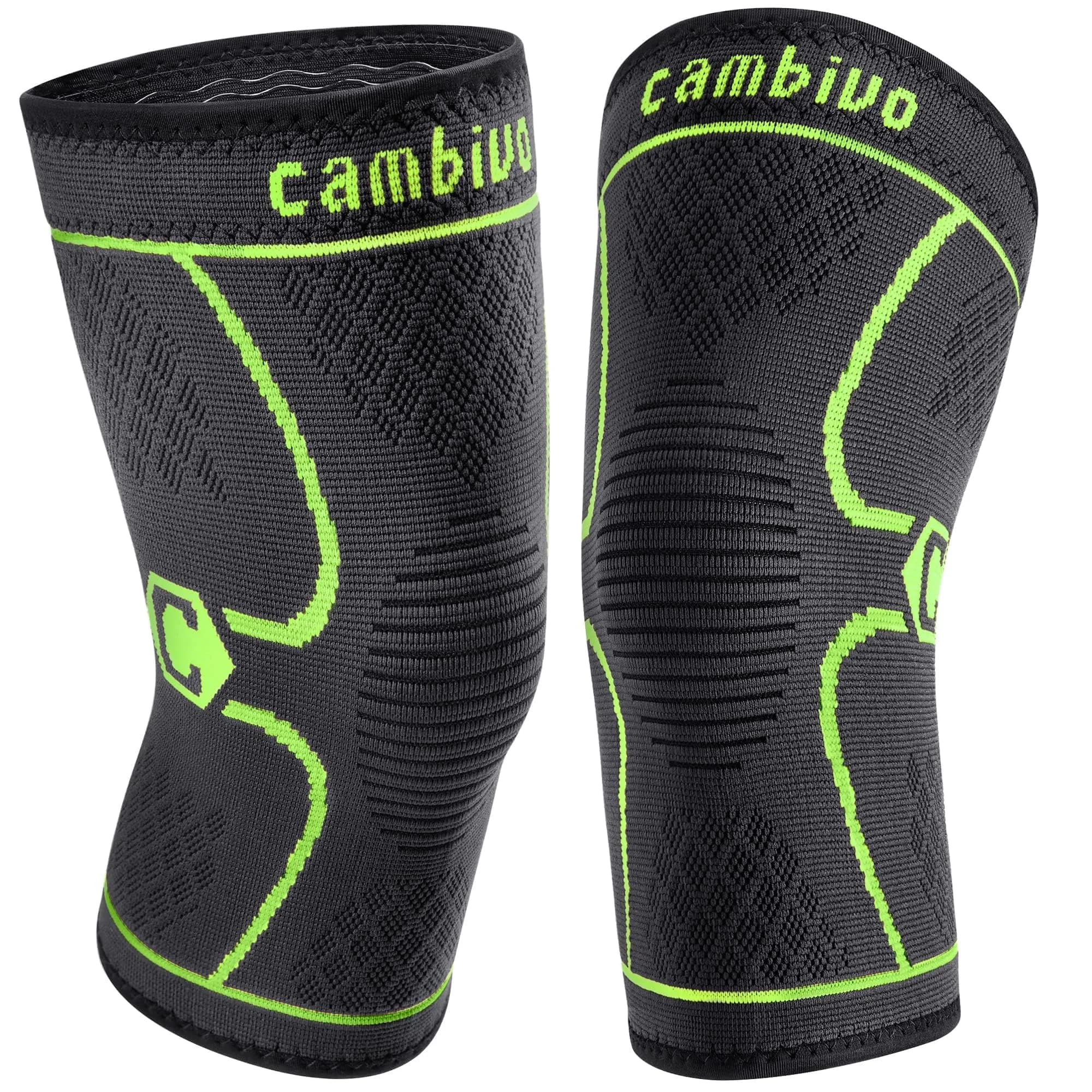 CAMBIVO Knee Brace Compression Sleeve Medium | FDA Approved Orthopedic Brace for Pain Relief & Sports - main product image