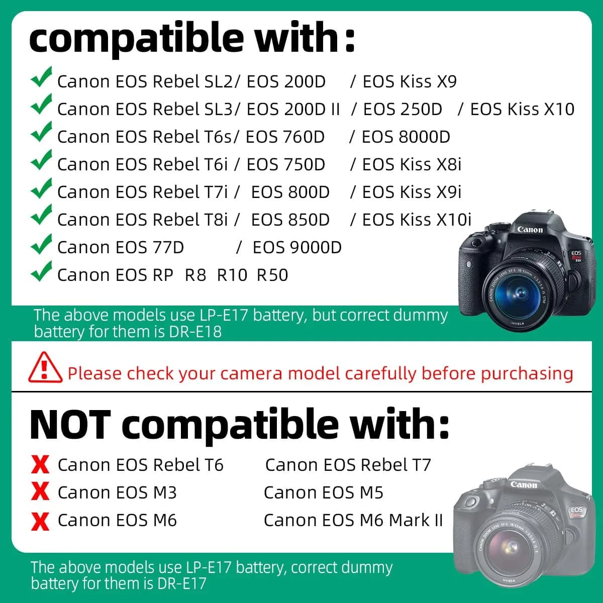 RONFEN DR-E18 USB-C PD Adapter Kit for Canon Cameras | 1.2M Cable, 30W Output - view 4