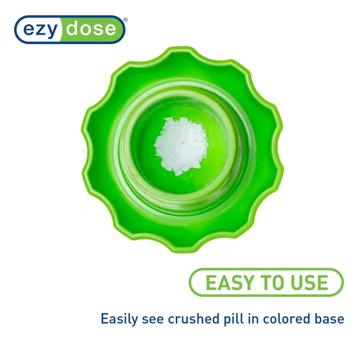 EZY DOSE Large Pill Crusher & Tablet Grinder with Storage Compartment, Green | FDA Approved & Arthritis Foundation-Endorsed - view 4