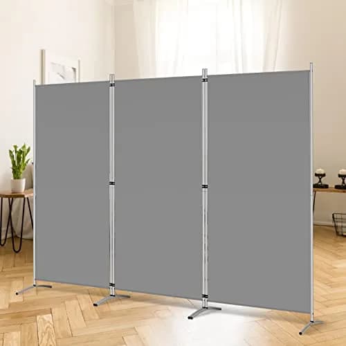 RANTILA 3 Panel Room Divider 213 cm (102''W) x 170 cm (71''H) | Freestanding Privacy Screen for India thumbnail 1