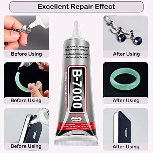 FITTDYHE B7000 Jewelry Glue 110ml (3.72 fl oz) | Transparent, Waterproof, High Elasticity for Crafts thumbnail 4