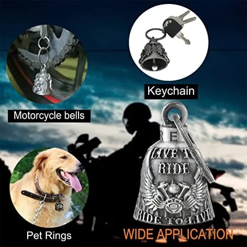 Dream Apparel Motorcycle Bell for Bikers | Heavy Lucky Rider Keychain & Accessory thumbnail 4