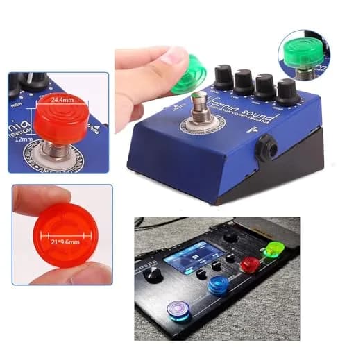 Jiayouy Guitar Effect Pedal Footswitch Toppers 20PCS | Full Pedal Protection & Style thumbnail 4