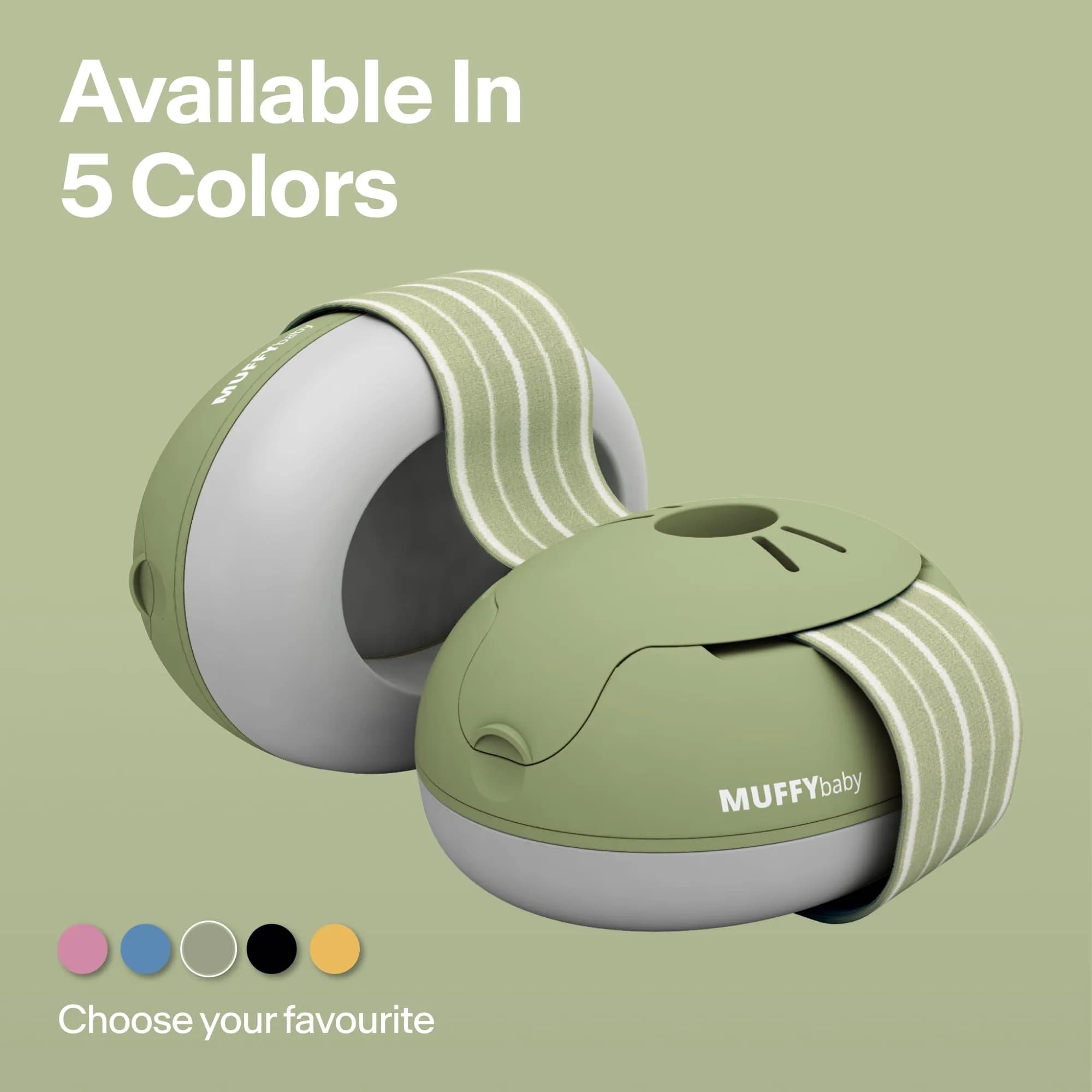Alpine Muffy Baby Ear Muffs Noise Protection | Toddler Ear Protection 23 dB SNR (Green) - view 5
