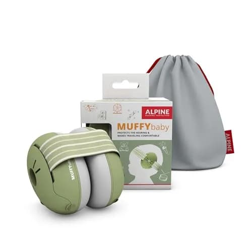 Alpine Muffy Baby Ear Muffs Noise Protection | Toddler Ear Protection 23 dB SNR (Green) thumbnail 1