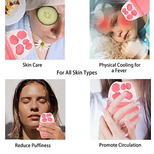 Evmliy Silicone Ice Roller for Face & Neck | Pink, 1 Pack thumbnail 5