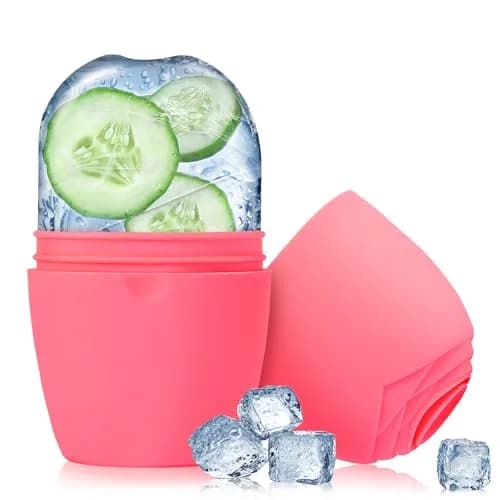 Evmliy Silicone Ice Roller for Face & Neck | Pink, 1 Pack thumbnail 1