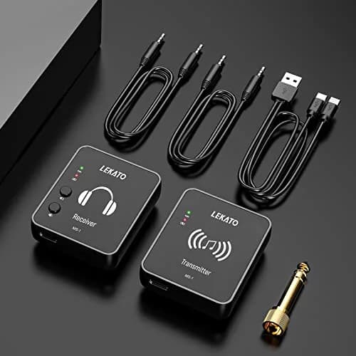LEKATO MS-1 Wireless in Ear Monitor System | 2.4GHz Stereo IEM Transmitter & Receiver thumbnail 6