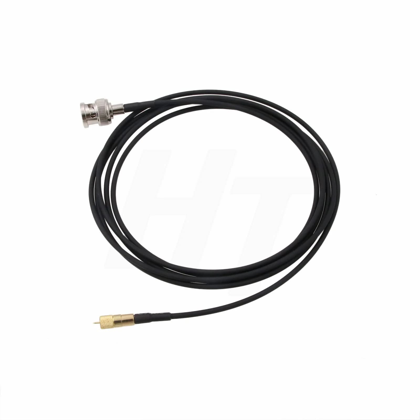 HangTon BNC to Microdot UNF 10-32 RF Coax Cable for GRAS Mic Vibration Test Sensor 12" | 50 Ohm RF Cable