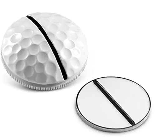 On Point Marker Dimpled Black | High-Visibility Golf Ball Marker for Accurate Putting thumbnail 1