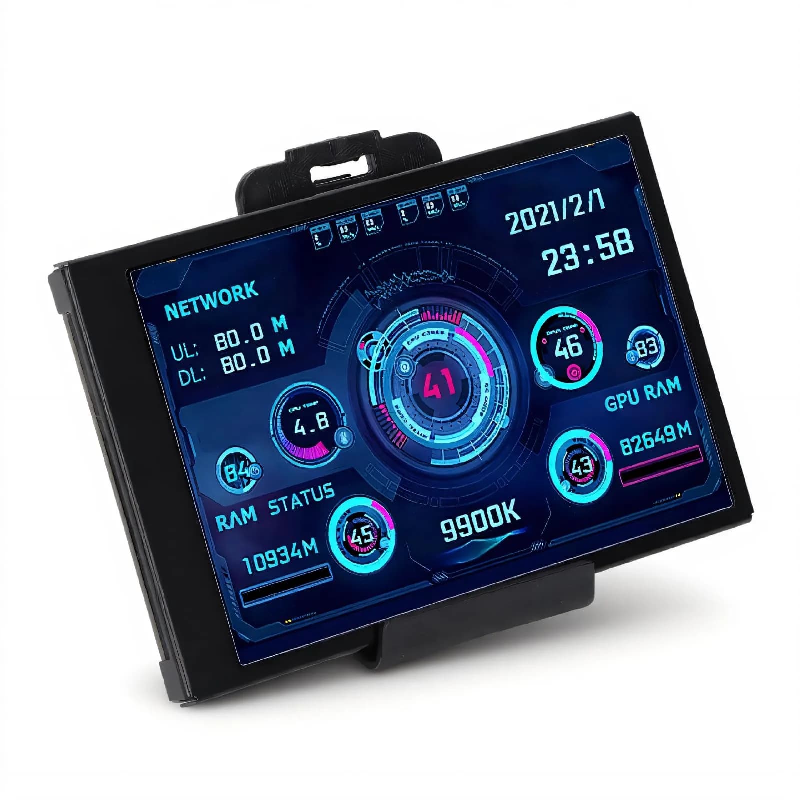 ASHATA 3.5in IPS USB Mini Screen 320x480 | PC Temperature Data Monitor