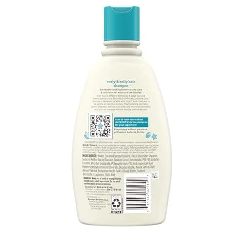 Aveeno Kids Curly & Coily Hair Shampoo 355ml (12 fl. oz) | Gentle Cleansing for Type 3 & 4 Hair thumbnail 7
