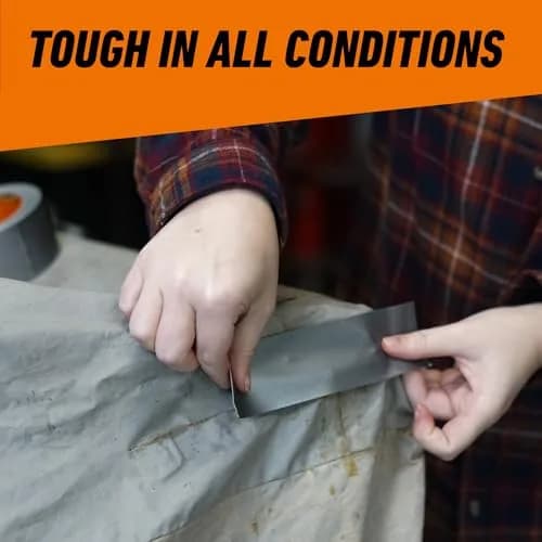 Gorilla Heavy Duty Duct Tape Silver 1.88 in x 10 yd | Sticks to Wood Stone Metal Brick thumbnail 5