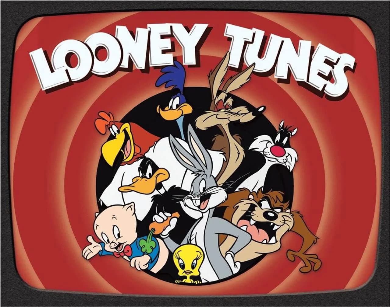 Desperate Enterprises Looney Tunes Family Tin Sign - Nostalgic Vintage Metal Wall Decor - Made in USA