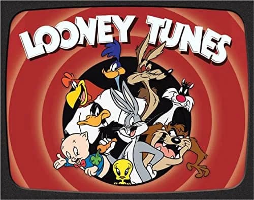 Desperate Enterprises Looney Tunes Family Tin Sign - Nostalgic Vintage Metal Wall Decor - Made in USA thumbnail 1