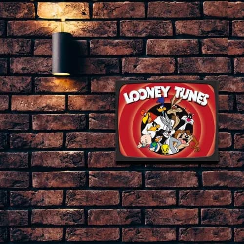Desperate Enterprises Looney Tunes Family Tin Sign - Nostalgic Vintage Metal Wall Decor - Made in USA thumbnail 5
