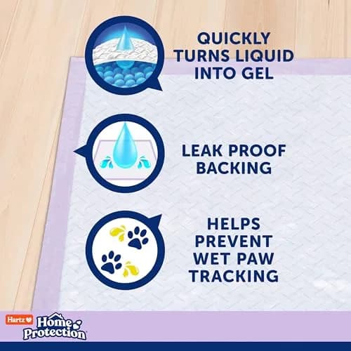 Hartz Dog Pads 3XL | Super Absorbent Odor Eliminating Lavender Scented No Leak (36 x 36 in, 14 Count) thumbnail 5