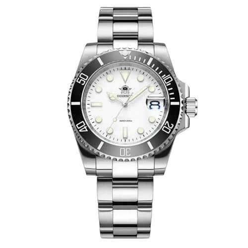 ADDIESDIVE Quartz Dive Watch for Men 41mm (1.61 in) | 200M Water Resistant Analog Stainless Steel thumbnail 1