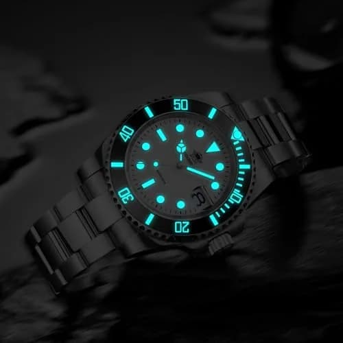 ADDIESDIVE Quartz Dive Watch for Men 41mm (1.61 in) | 200M Water Resistant Analog Stainless Steel thumbnail 5