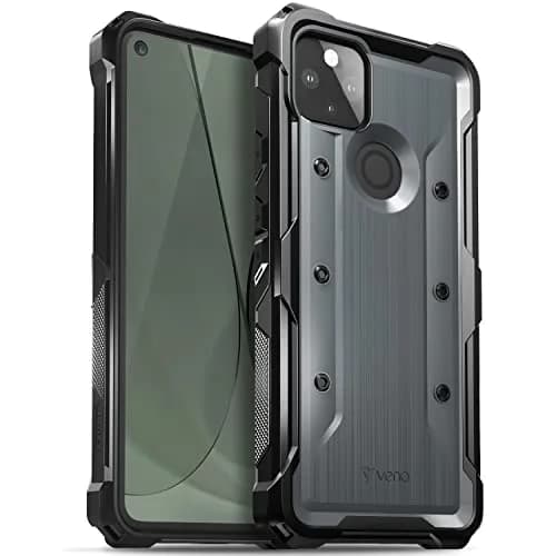 VENA vArmor Rugged Case for Google Pixel 5A 5G | Military Drop Protection, Space Gray thumbnail 1