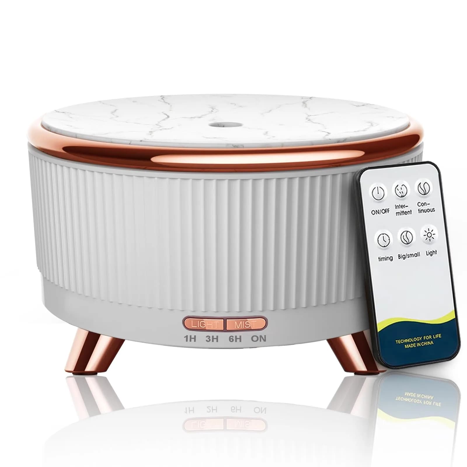 Jpord Large Room Essential Oil Diffuser 500ml (16.9 Fl Oz) | Ultrasonic Cool Mist Humidifier with Remote & Timer