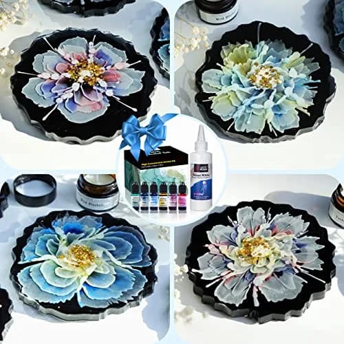 LET'S RESIN Ocean White Epoxy Resin Pigment 167g (5.89oz) | Creates Cells & Lacing for Ocean Art thumbnail 4