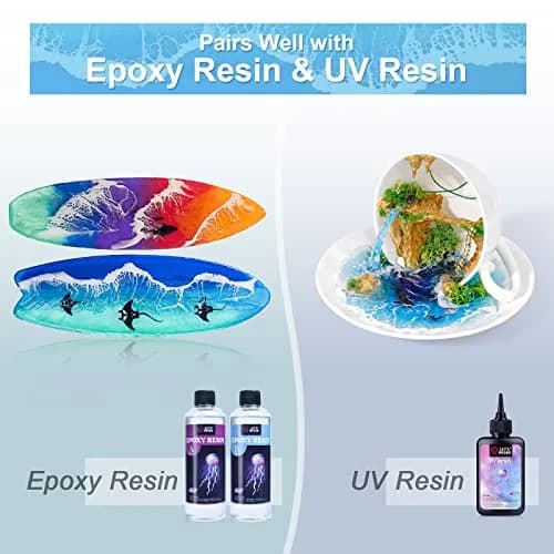 LET'S RESIN Ocean White Epoxy Resin Pigment 167g (5.89oz) | Creates Cells & Lacing for Ocean Art thumbnail 3