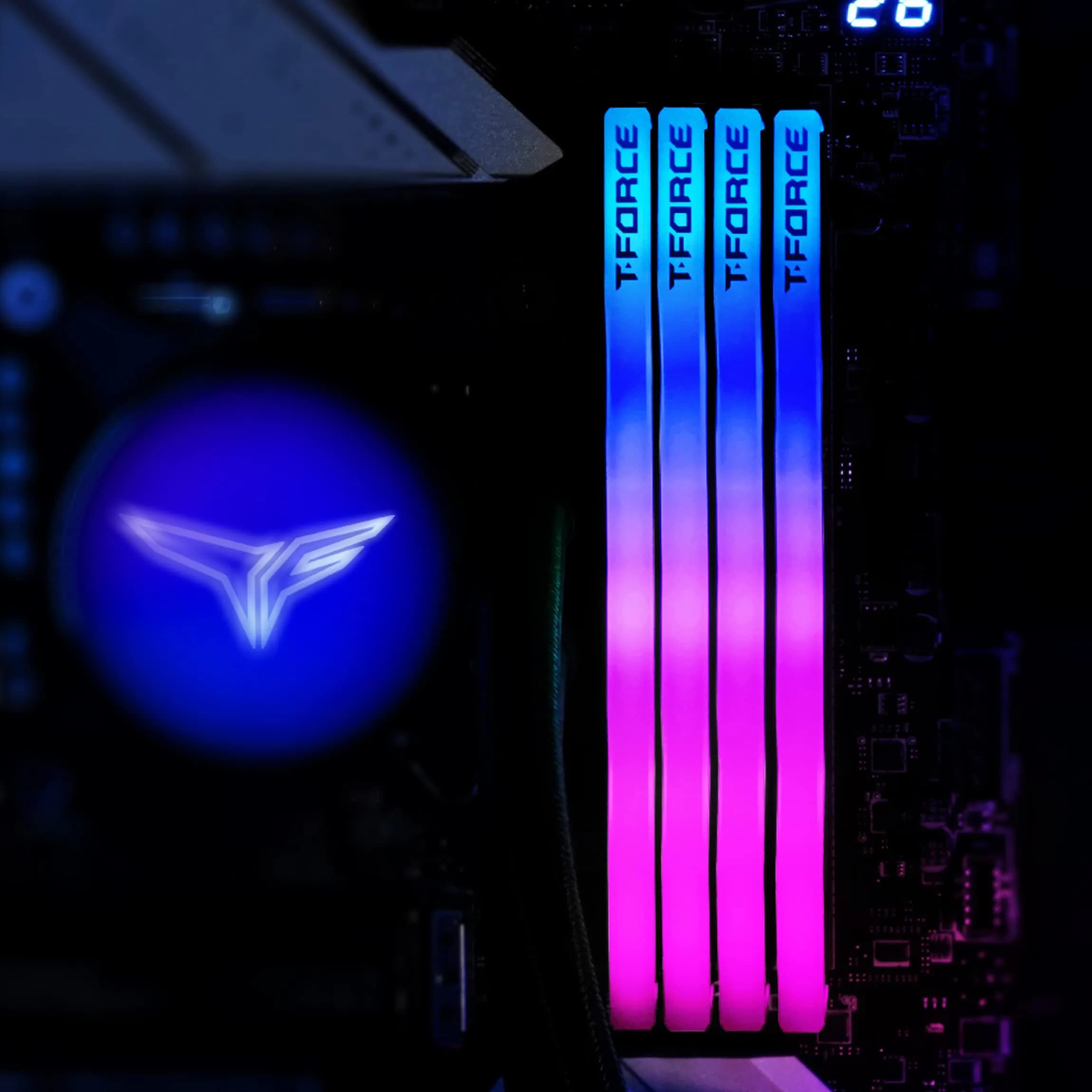 TEAMGROUP T-FORCE DELTA RGB DDR5 RAM 32GB (2x16GB) 6000MHz CL30 Black | High-Performance Desktop Memory - view 7