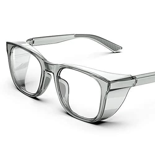 TOREGE Clear Safety Glasses Anti-Fog, Anti-Blue Light, Scratch Resistant | 30g Lightweight Protective Eyewear thumbnail 1