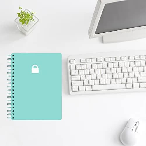 Nokingo Spiral Password Book with Alphabetical Tabs - 7 x 5 Inch | Organize Internet Logins thumbnail 6