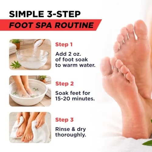 FOOT CURE Muscle Recovery Foot Soak with Epsom Salt, Post Workout, Deep Relaxation - 946ml (32 Fl Oz) | Natural Ingredients for Tired Feet thumbnail 4